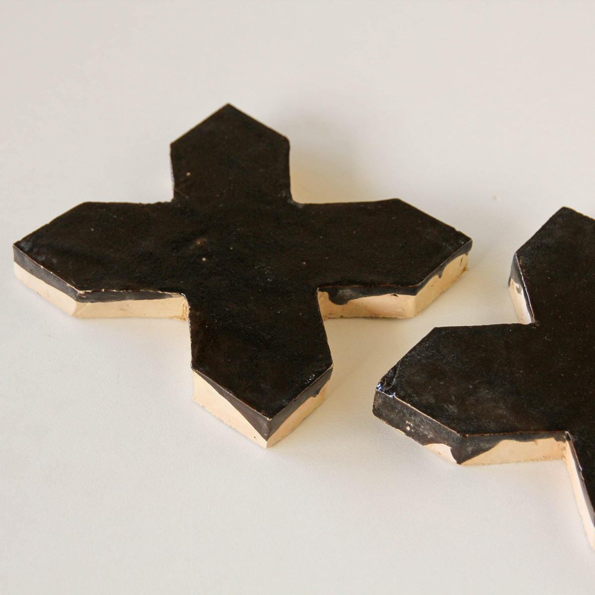 Moroccan Zellige Star + Cross Chocolate by Tiles of Ezra