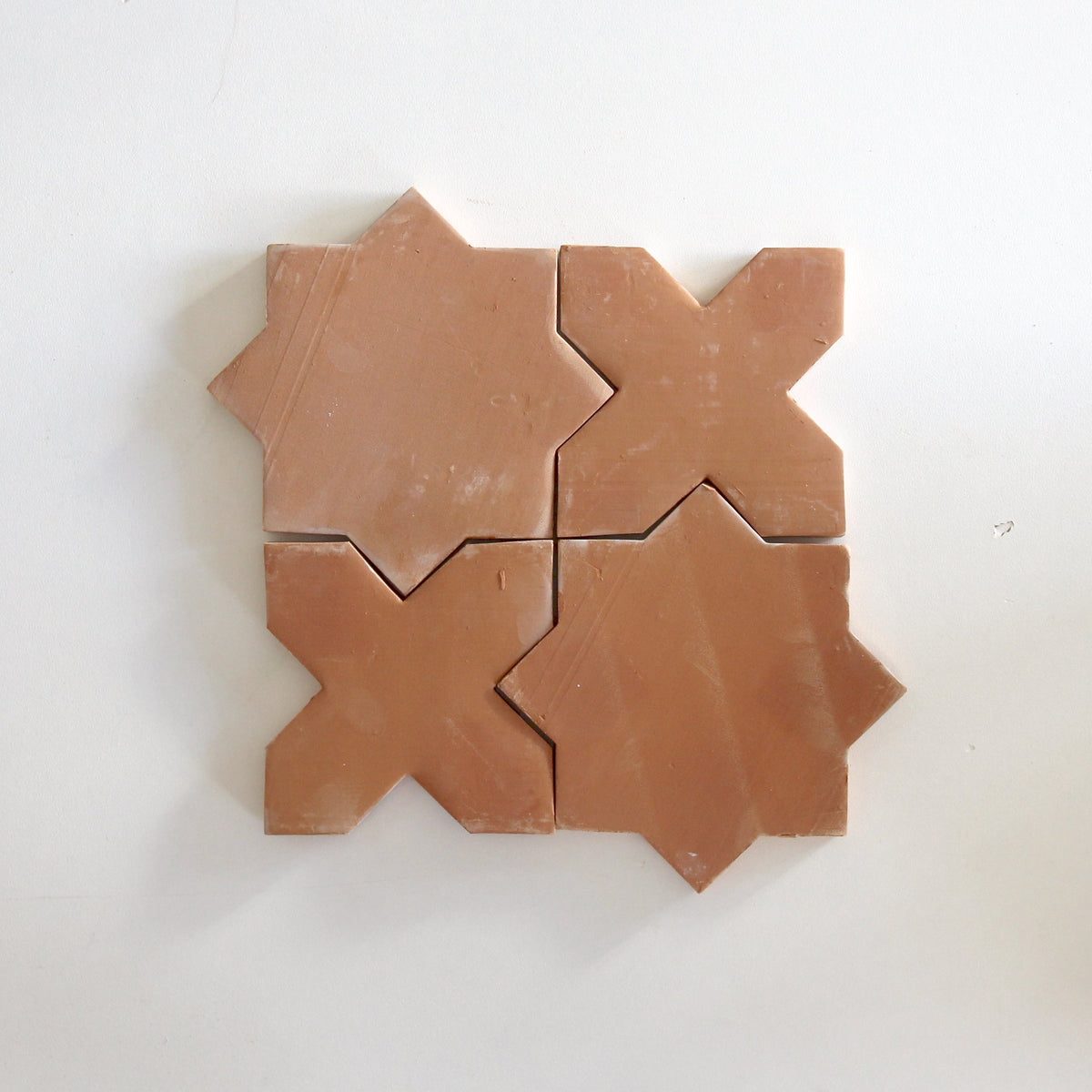 Clay Collective Star + Cross Red Clay by Tiles of Ezra
