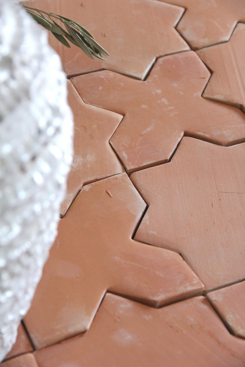 Clay Collective Star + Cross Red Clay by Tiles of Ezra