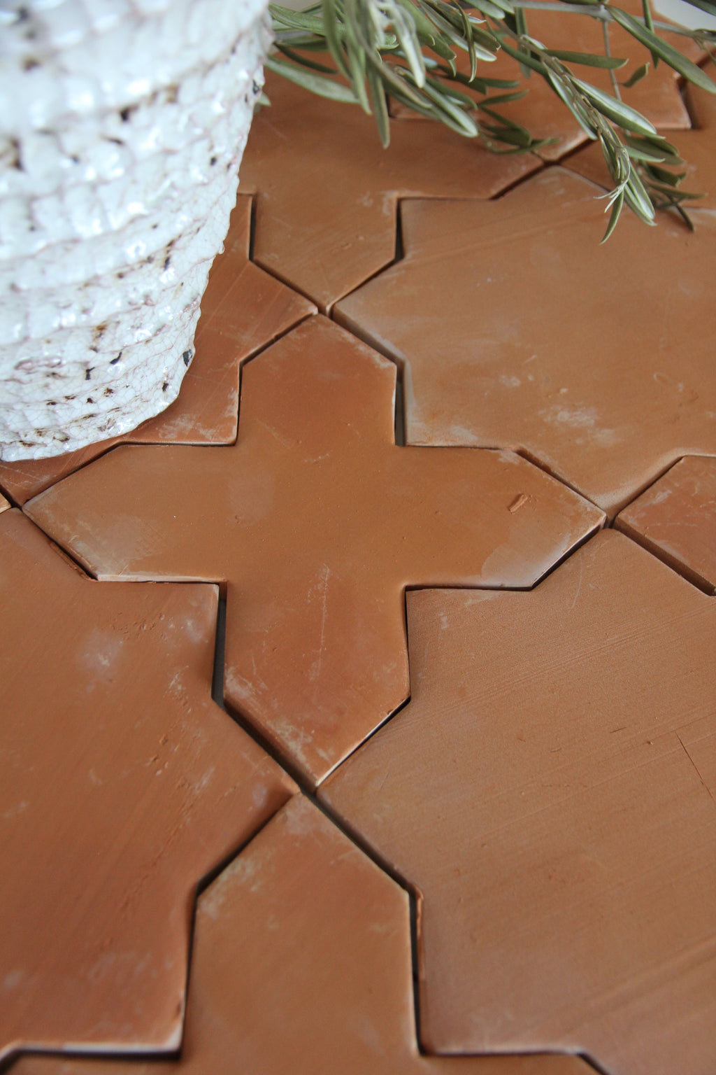 Clay Collective Star + Cross Red Clay by Tiles of Ezra