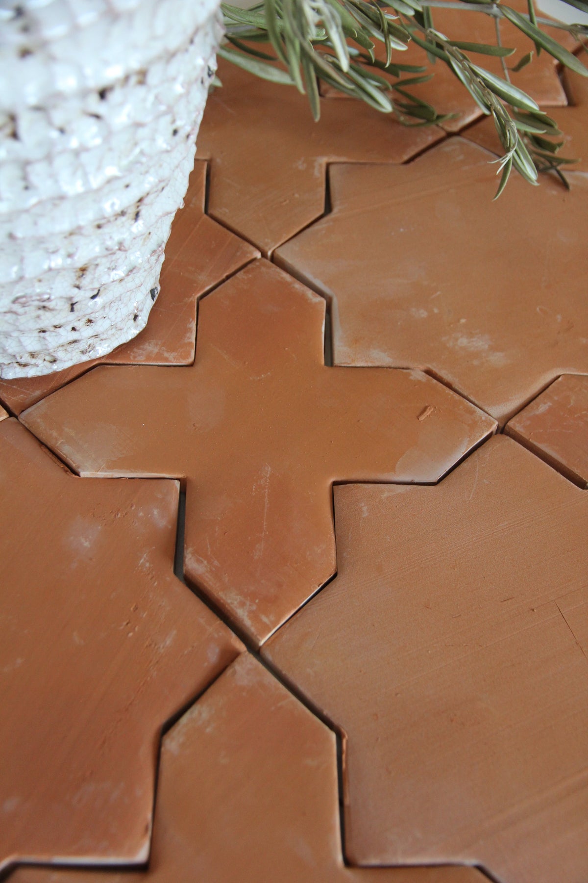 Clay Collective Star + Cross Red Clay by Tiles of Ezra