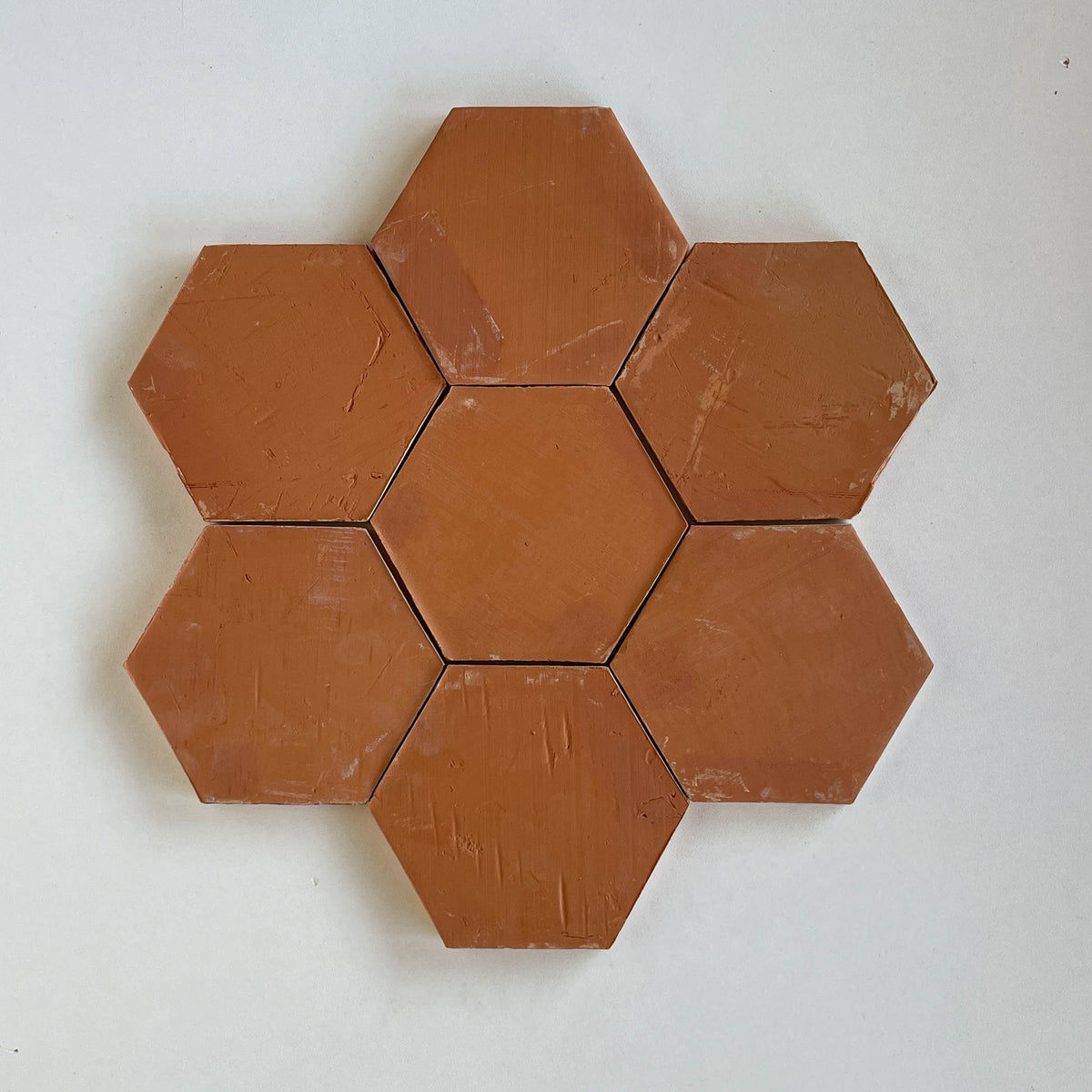 Clay Collective Hexagon Red Clay by Tiles of Ezra