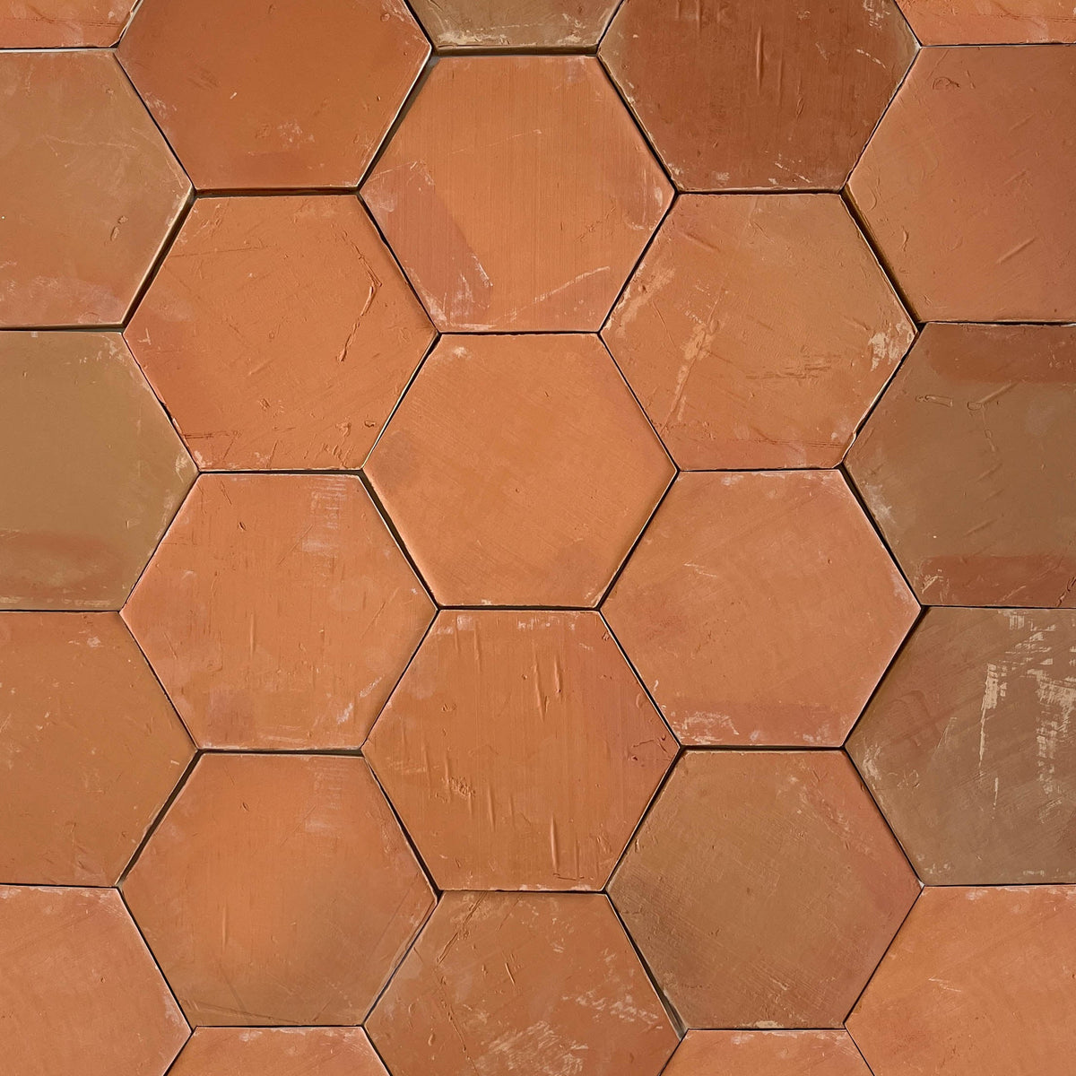 Clay Collective Hexagon Red Clay by Tiles of Ezra
