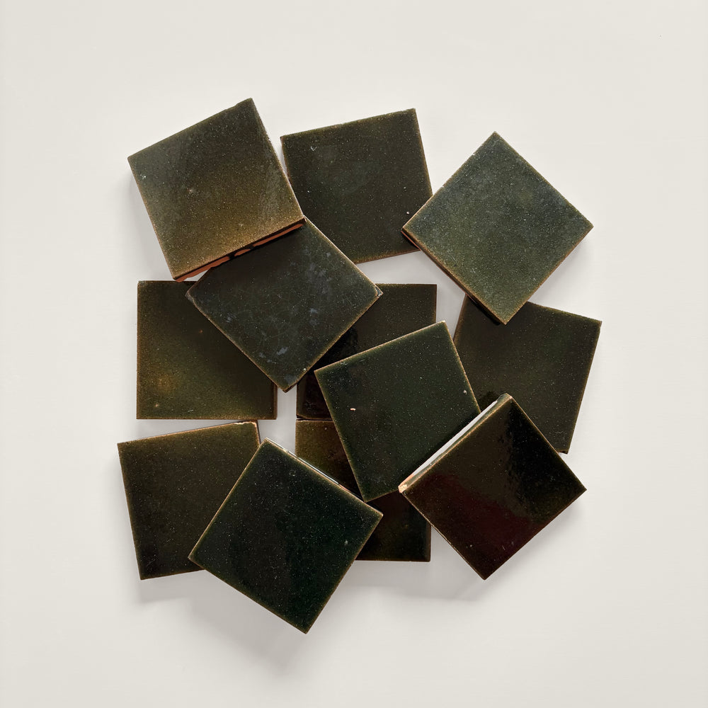 Tierra Square Oscuro by Tiles of Ezra