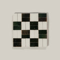 Tierra Checker Nieve Oscuro by Tiles of Ezra