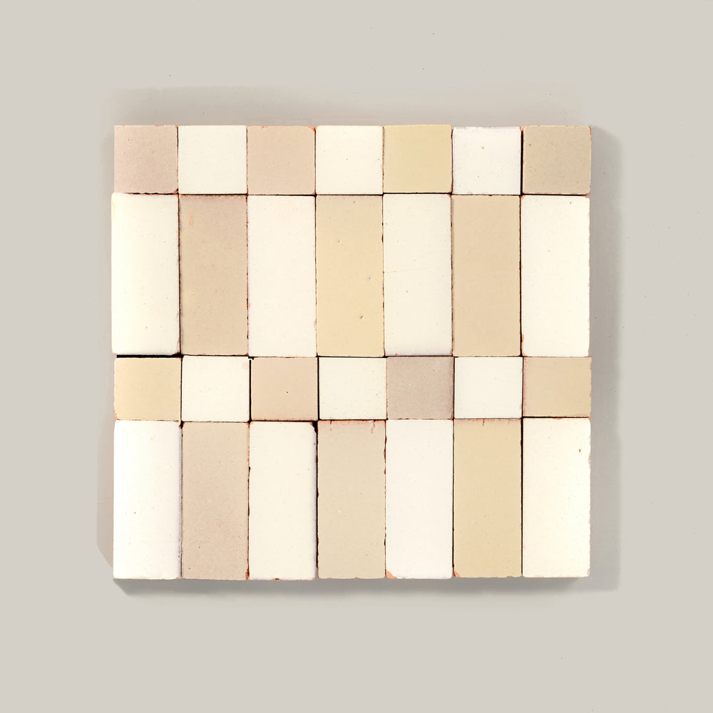 Tierra Plaid Cream Nieve by Tiles of Ezra