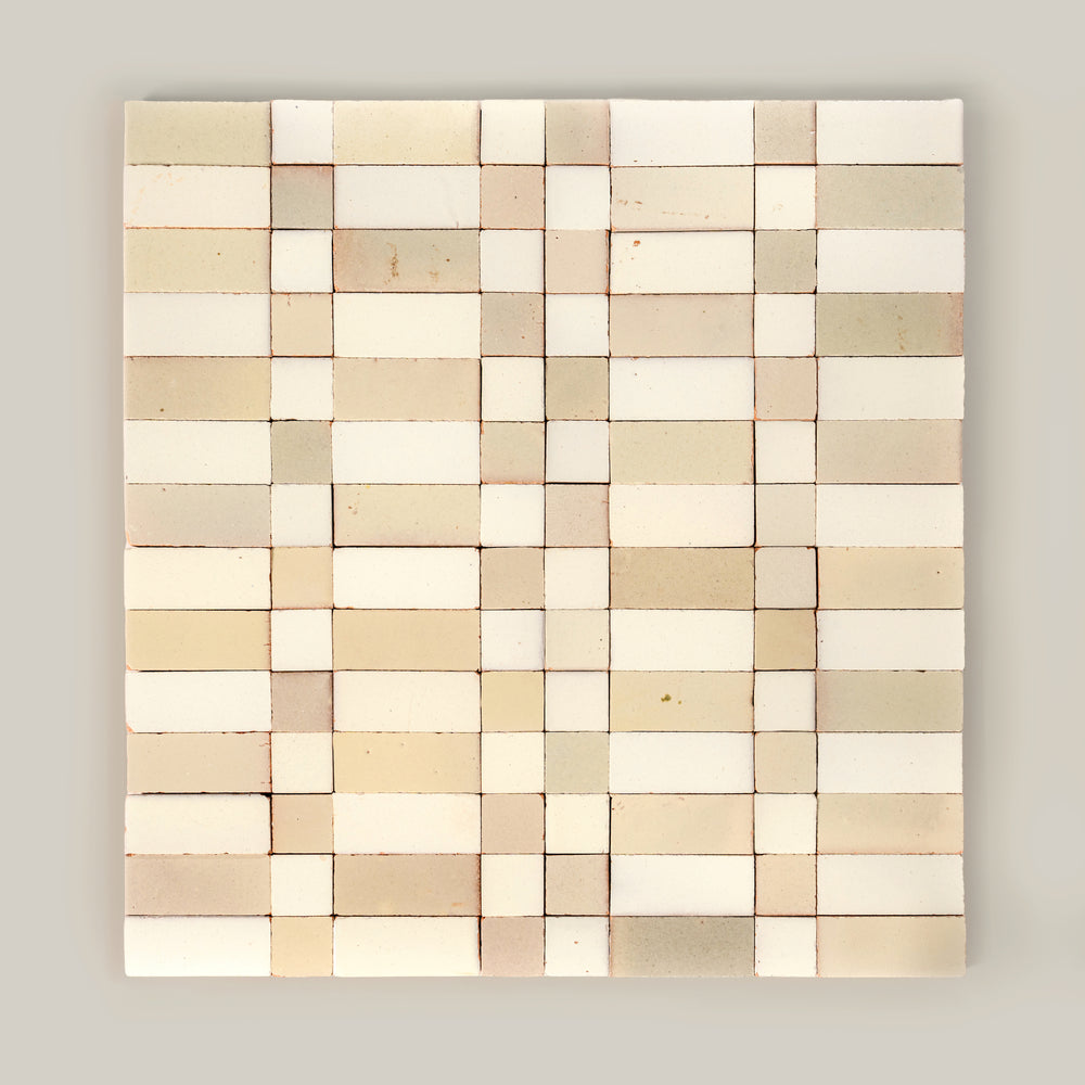 Tierra Plaid Cream Nieve by Tiles of Ezra