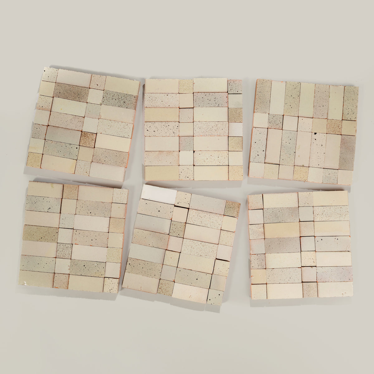 Tierra Plaid Cream Singe by Tiles of Ezra