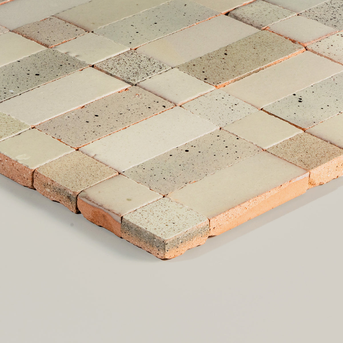 Tierra Plaid Cream Singe by Tiles of Ezra