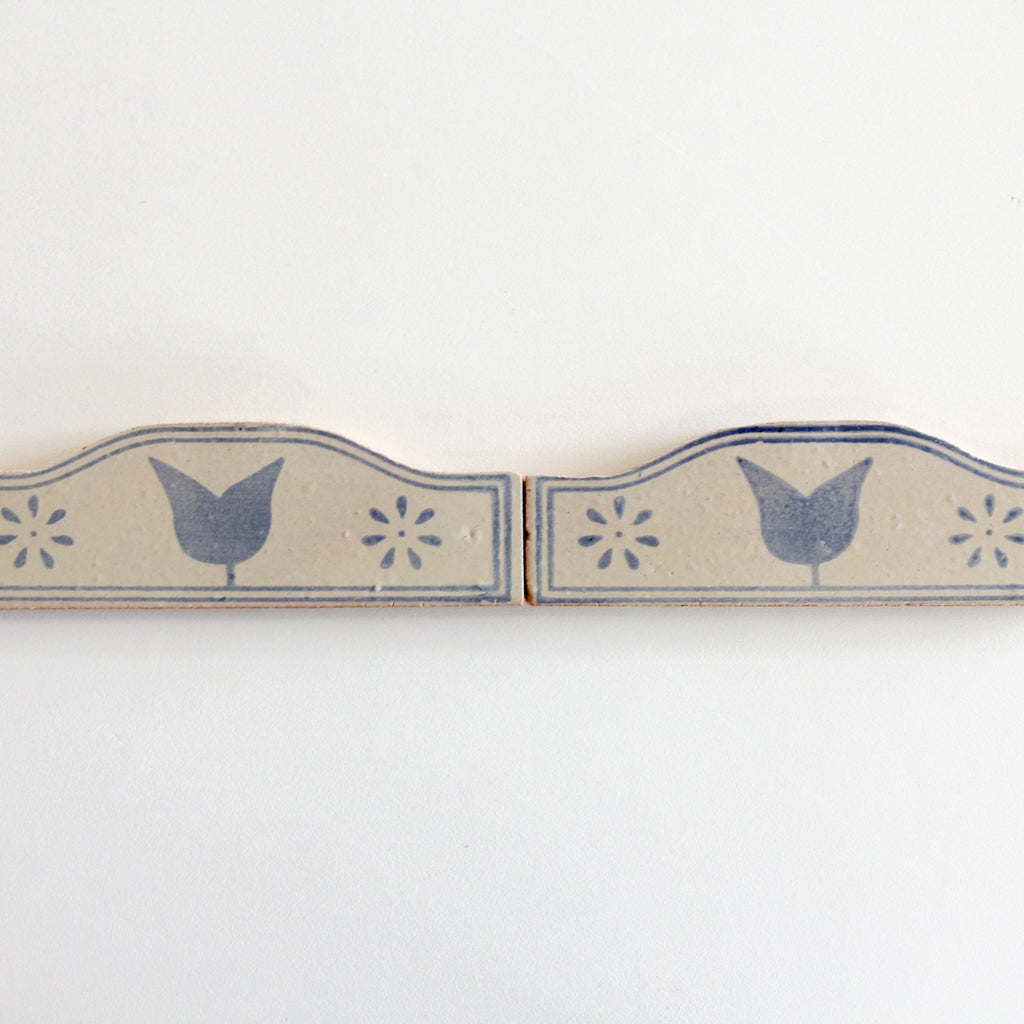 Amano Flor Azul Border by Tiles of Ezra