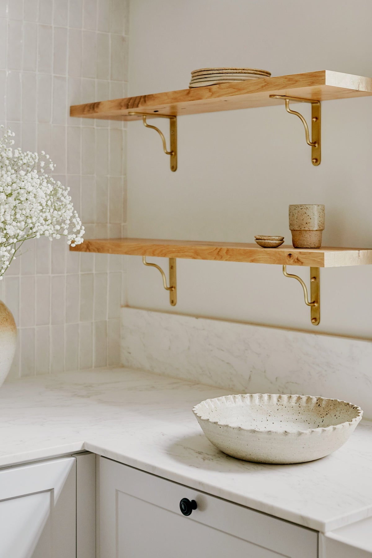 Moroccan Zellige Thin Bejmat Snow by Tiles of Ezra