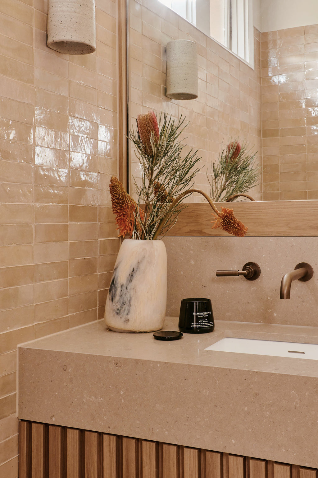 Moroccan Zellige Thin Bejmat Latte by Tiles of Ezra