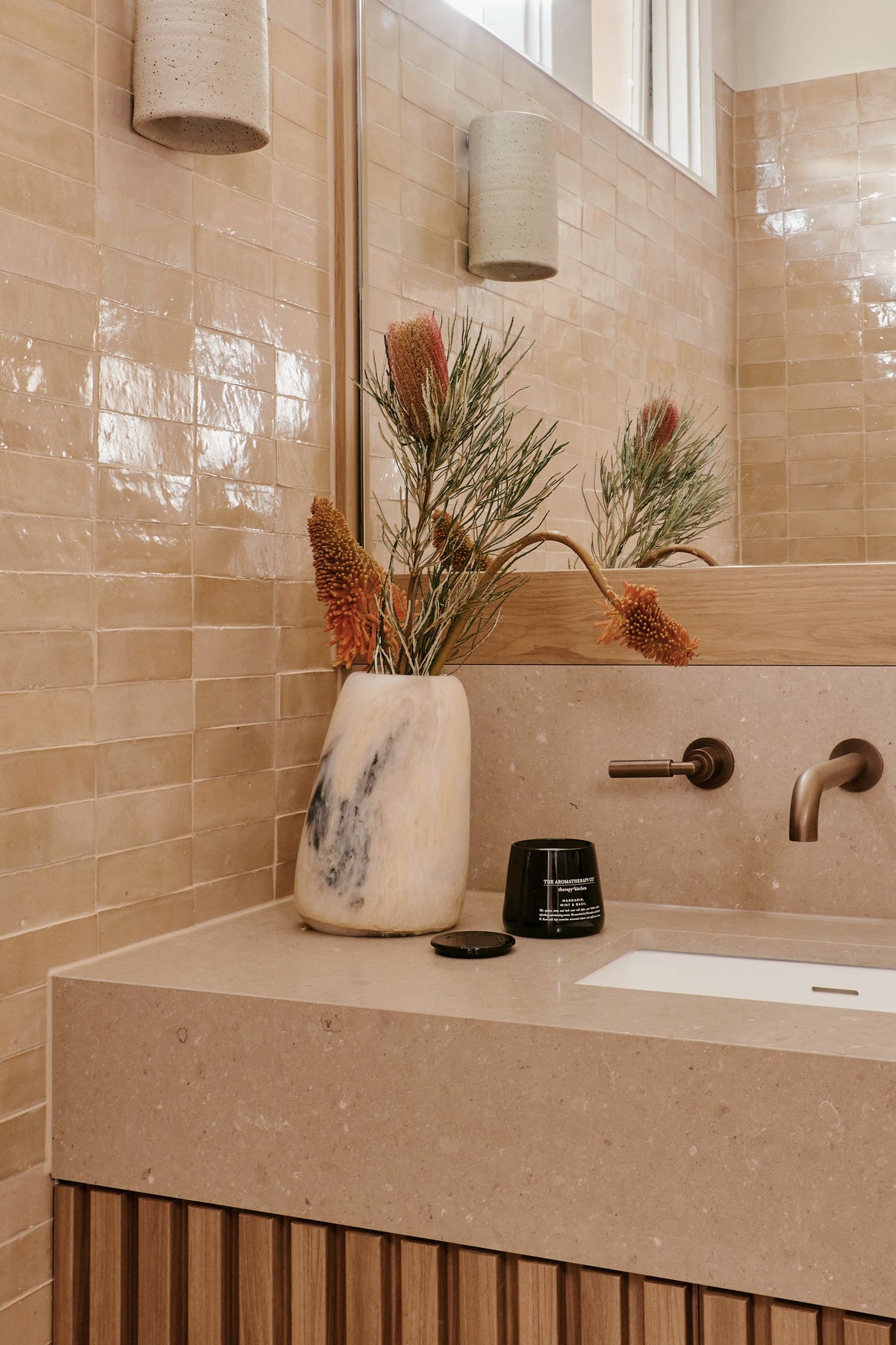 Moroccan Zellige Thin Bejmat Latte by Tiles of Ezra