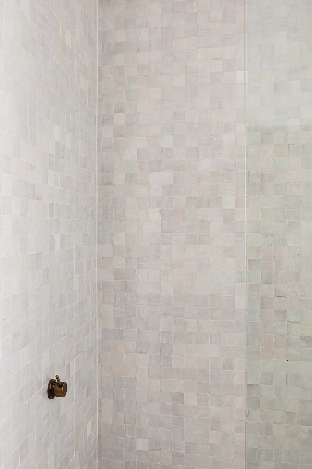 Moroccan Zellige Square Snow by Tiles of Ezra