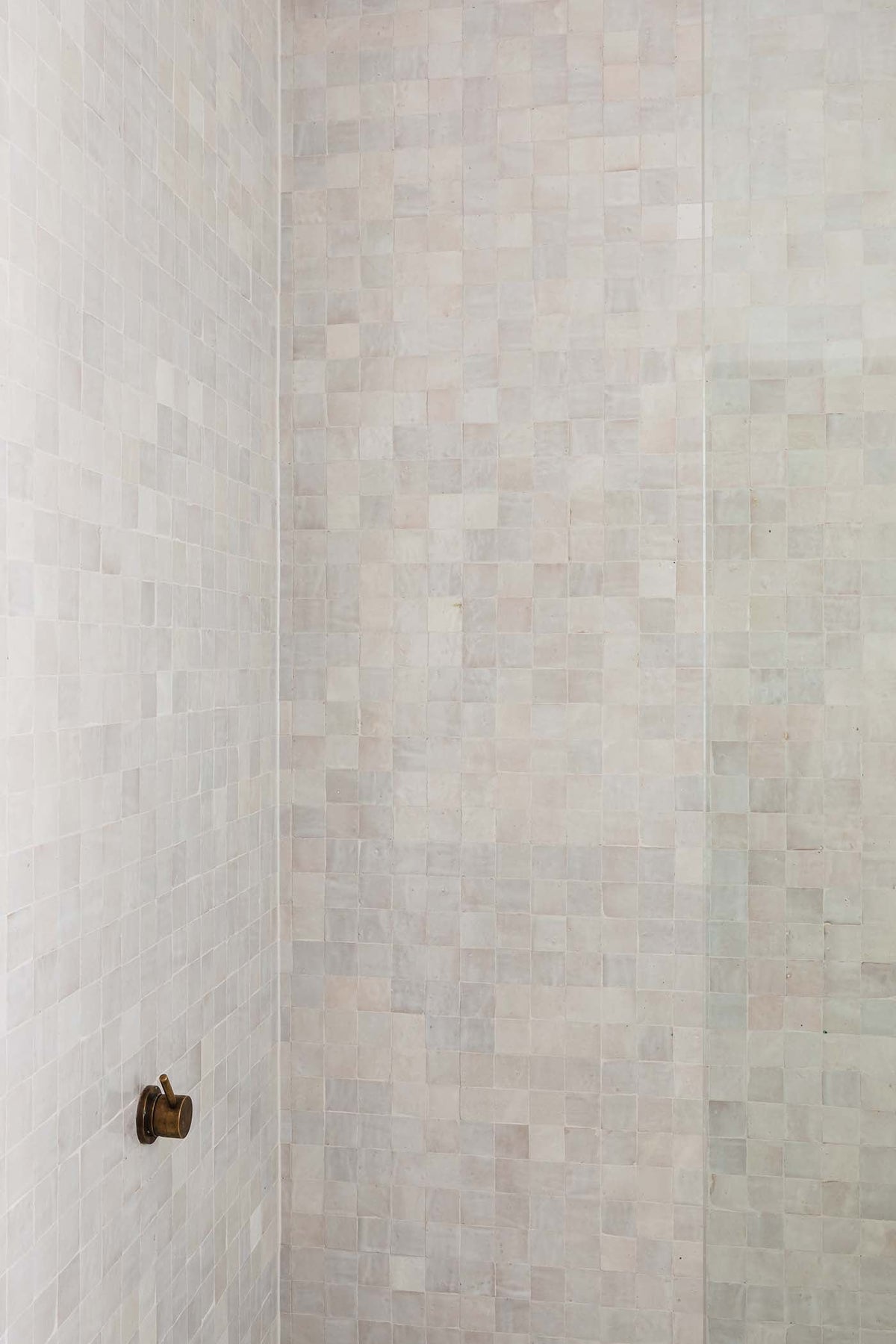 Moroccan Zellige Square Snow by Tiles of Ezra