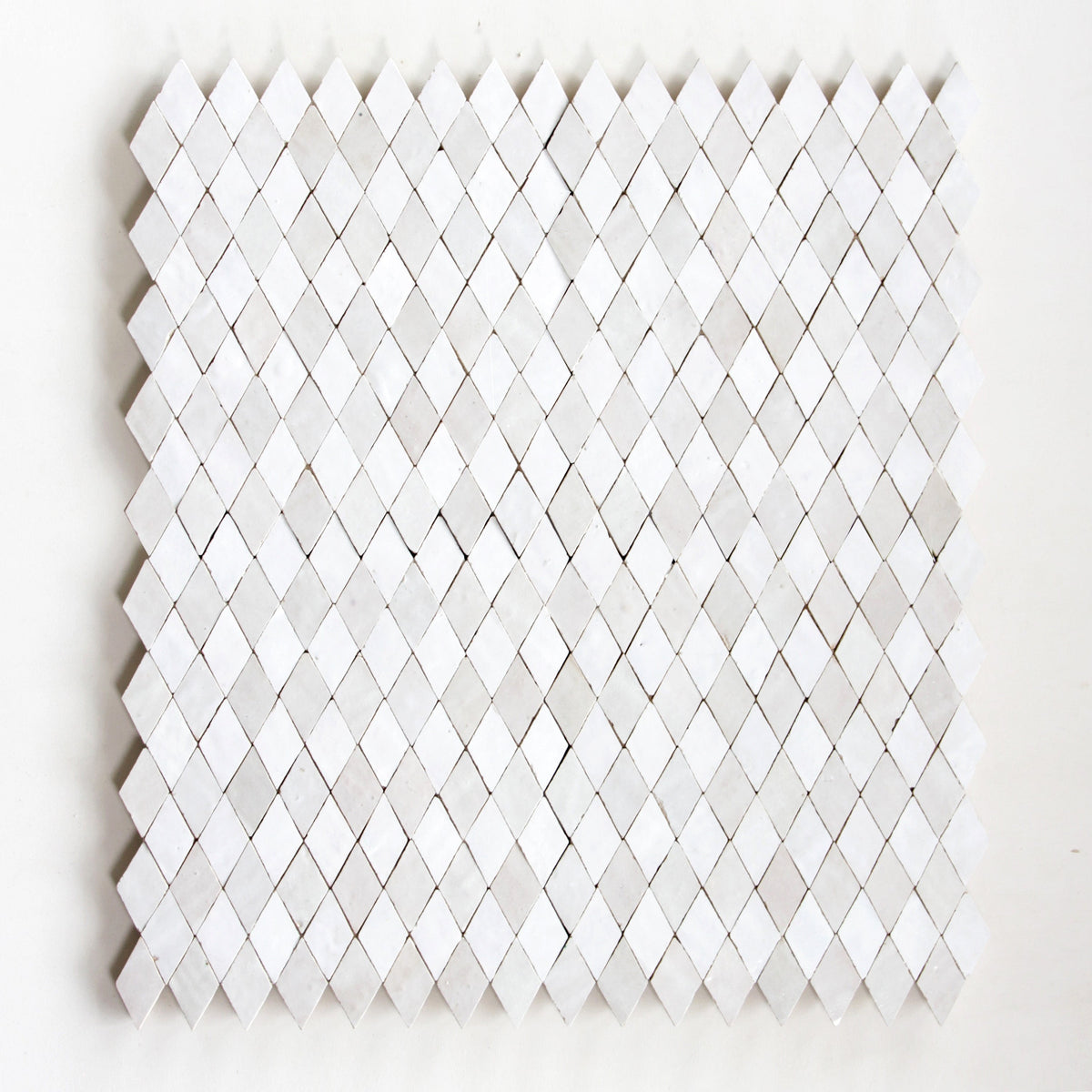 Moroccan Zellige Marco Mosaic Snow + Dust by Tiles of Ezra