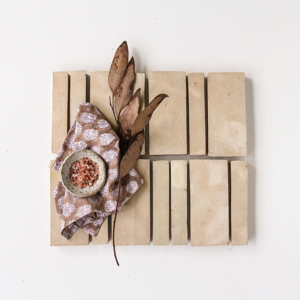 Moroccan Zellige Skinny Bejmat Clay by Tiles of Ezra