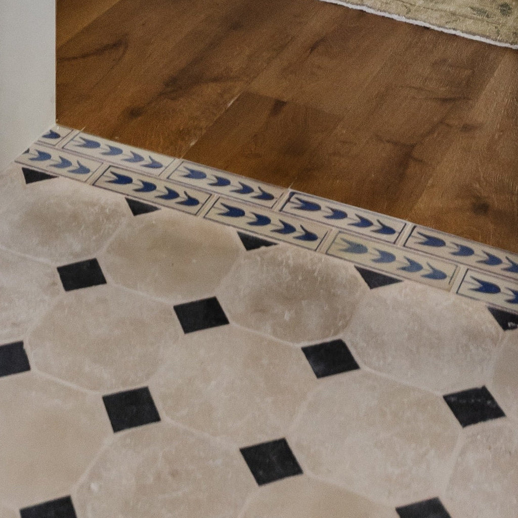 Amano Tulip Azul Border by Tiles of Ezra