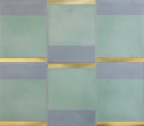 Kavim 3 | Green & Gray W/Brass by Tabarka Studio