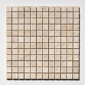Diana Royal Honed 1x1 Marble Mosaic — 12 × 12 × 3/8 in