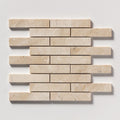 Diana Royal Polished 1 1/4x6 Marble Mosaic — 12 × 12 × 3/8 in