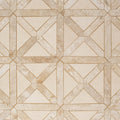 Champagne, Diana Royal Honed Large Lattice Marble Mosaic — 13 7/8  ×  13 7/8 in