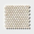 Diana Royal Honed Hexagon 1x1 Marble Mosaic — 11 5/8 × 12 × 3/8 in