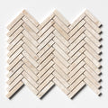 Diana Royal Honed Herringbone 5/8x3 Marble Mosaic — 12 × 12 × 3/8 in