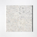 Calacatta Gold Honed 1x1 Marble Mosaic — 12 × 12 × 3/8 in