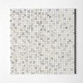 Calacatta Gold Honed 5/8x5/8 Marble Mosaic — 12 × 12 × 3/8 in