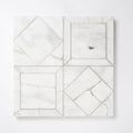 Calacatta Gold Royal Honed Palazzo Li Antica Marble Mosaic — 12 × 12 × 3/8 in
