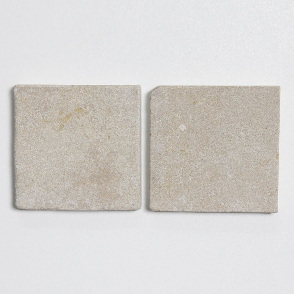 Moroccan Limestone Square Meknes by Tiles of Ezra