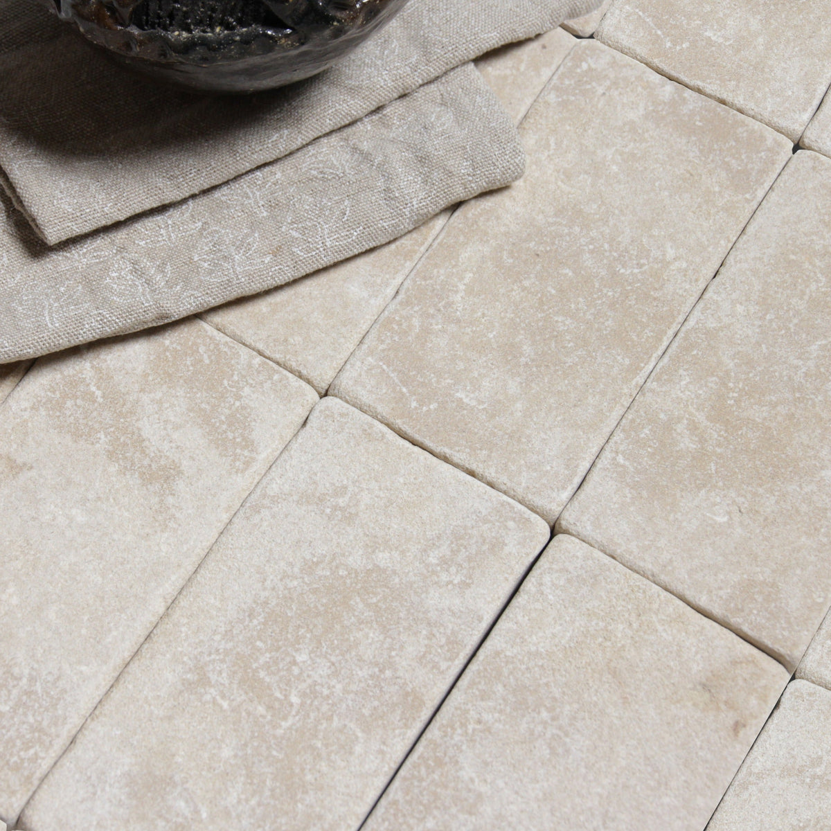 Moroccan Limestone Brick Meknes by Tiles of Ezra