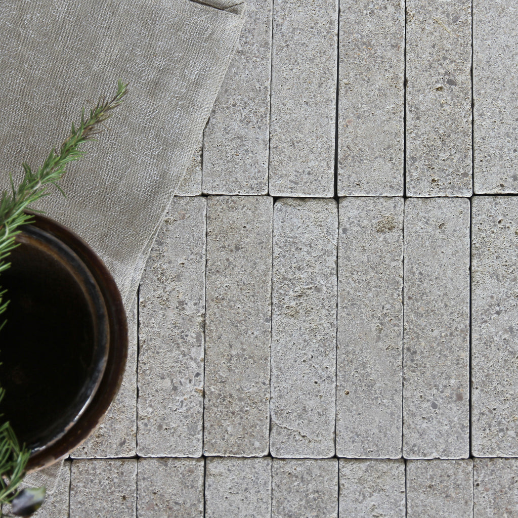 Moroccan Limestone Linear Sahara by Tiles of Ezra