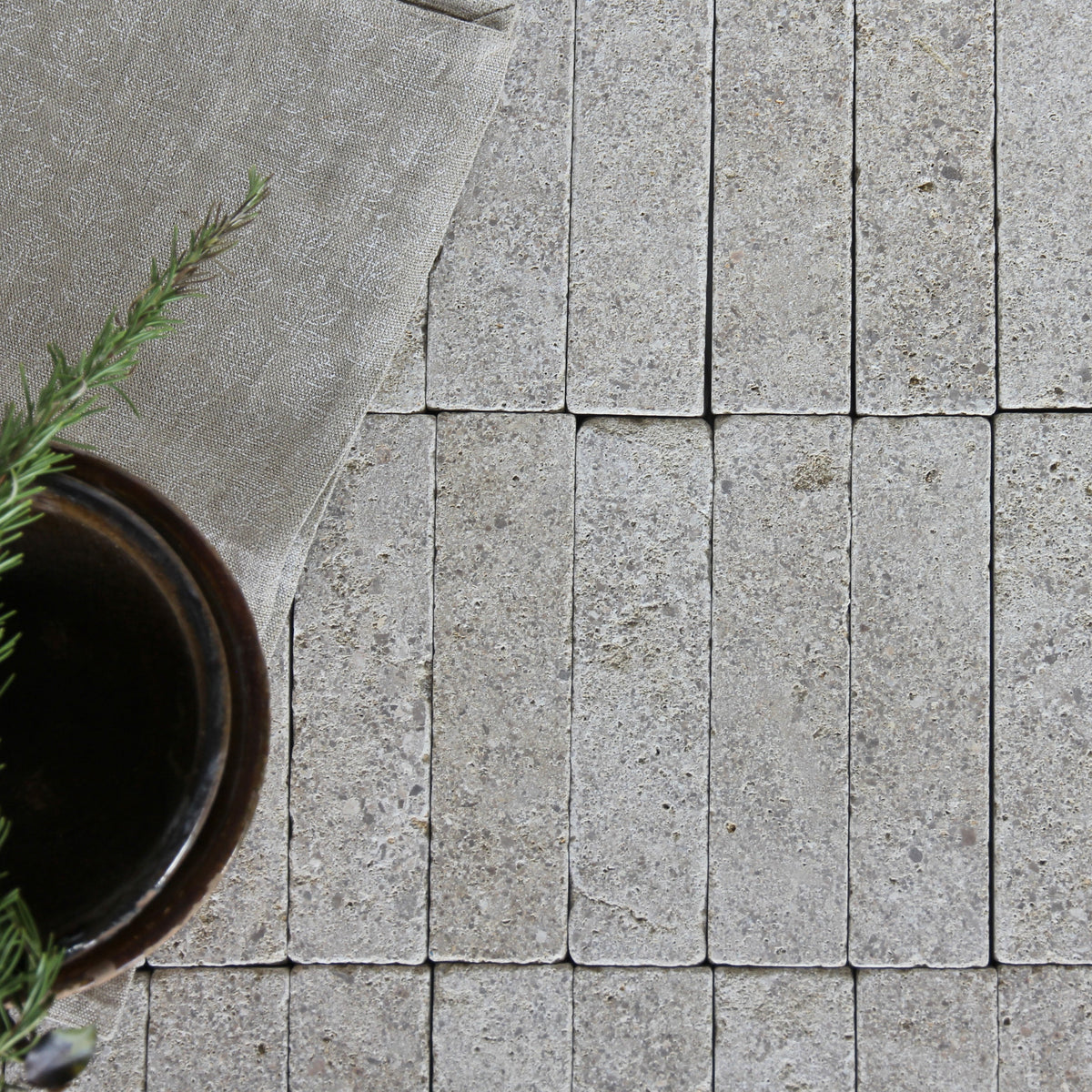 Moroccan Limestone Linear Sahara by Tiles of Ezra