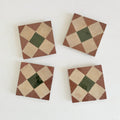 Moroccan Zellige Tavira Mosaic Clay + Rust + Dark Green by Tiles of Ezra