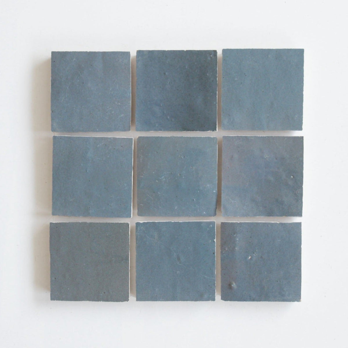 Moroccan Zellige Square Ash Grey by Tiles of Ezra