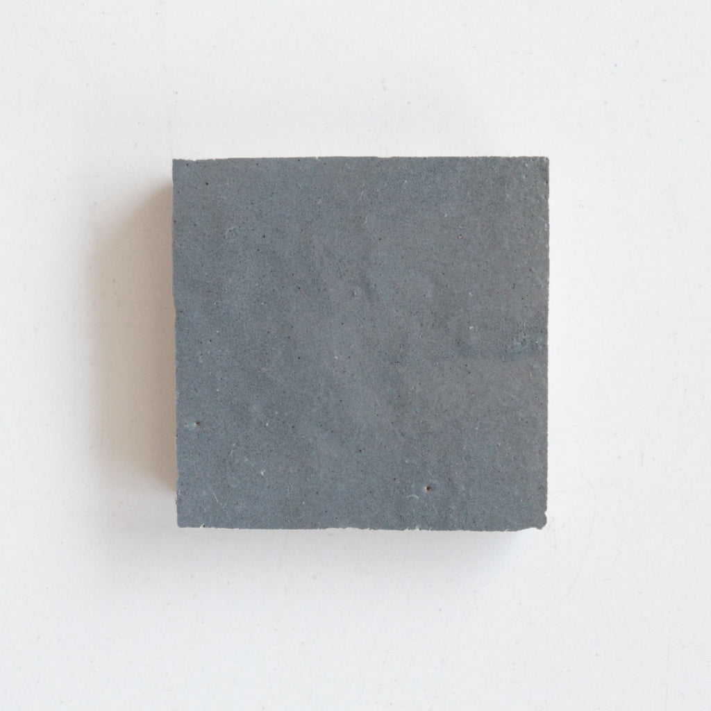 Moroccan Zellige Square Ash Grey by Tiles of Ezra