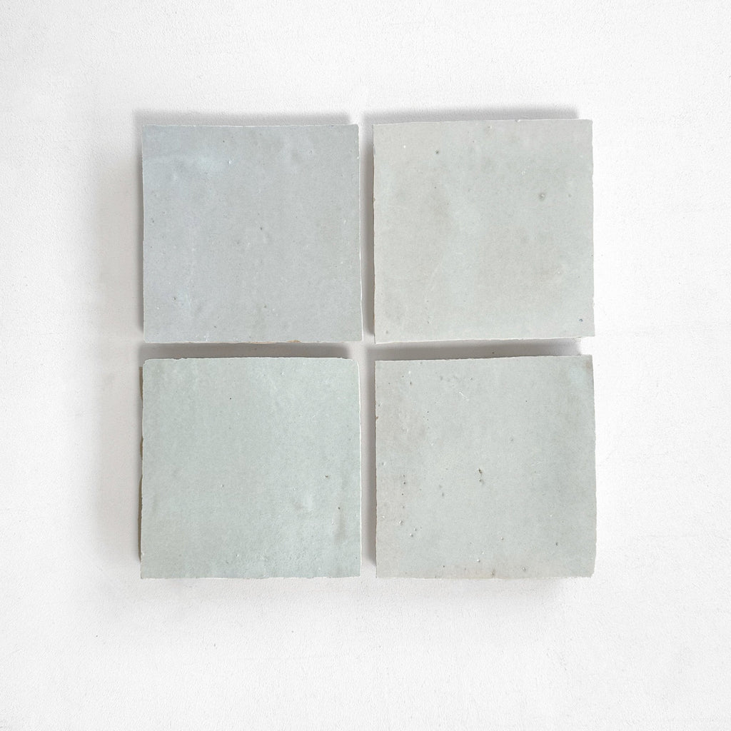 Moroccan Zellige Square Mint by Tiles of Ezra