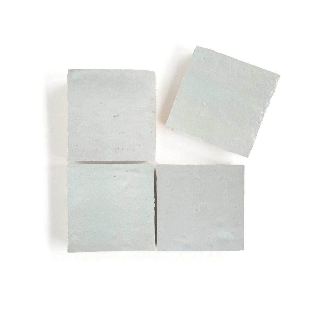 Moroccan Zellige Square Mint by Tiles of Ezra