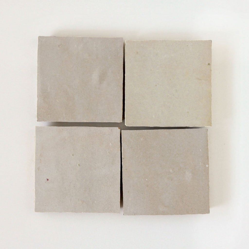 Moroccan Zellige Square Oat by Tiles of Ezra