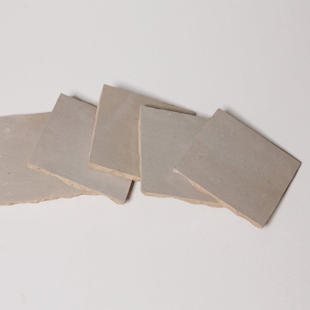 Moroccan Zellige Square Oat by Tiles of Ezra