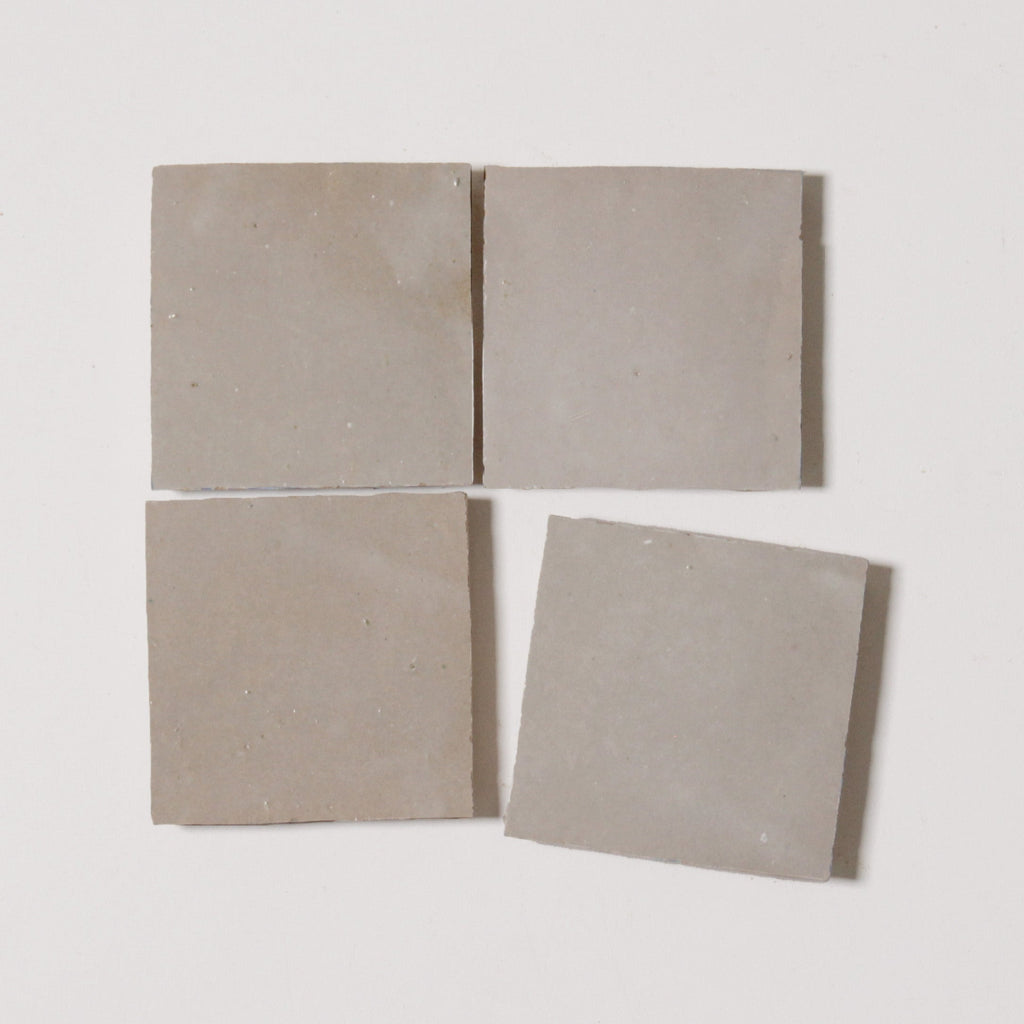 Moroccan Zellige Square Oat by Tiles of Ezra