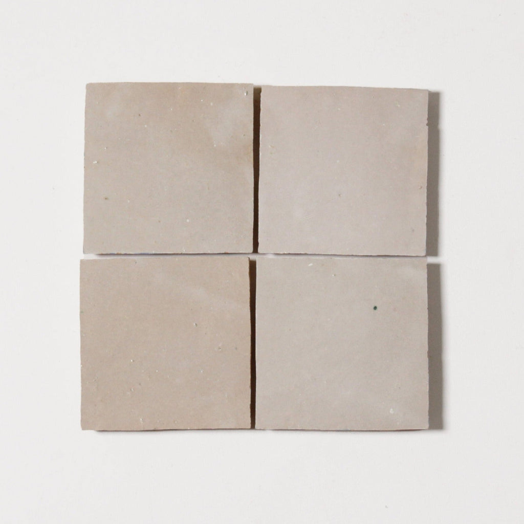 Moroccan Zellige Square Oat by Tiles of Ezra