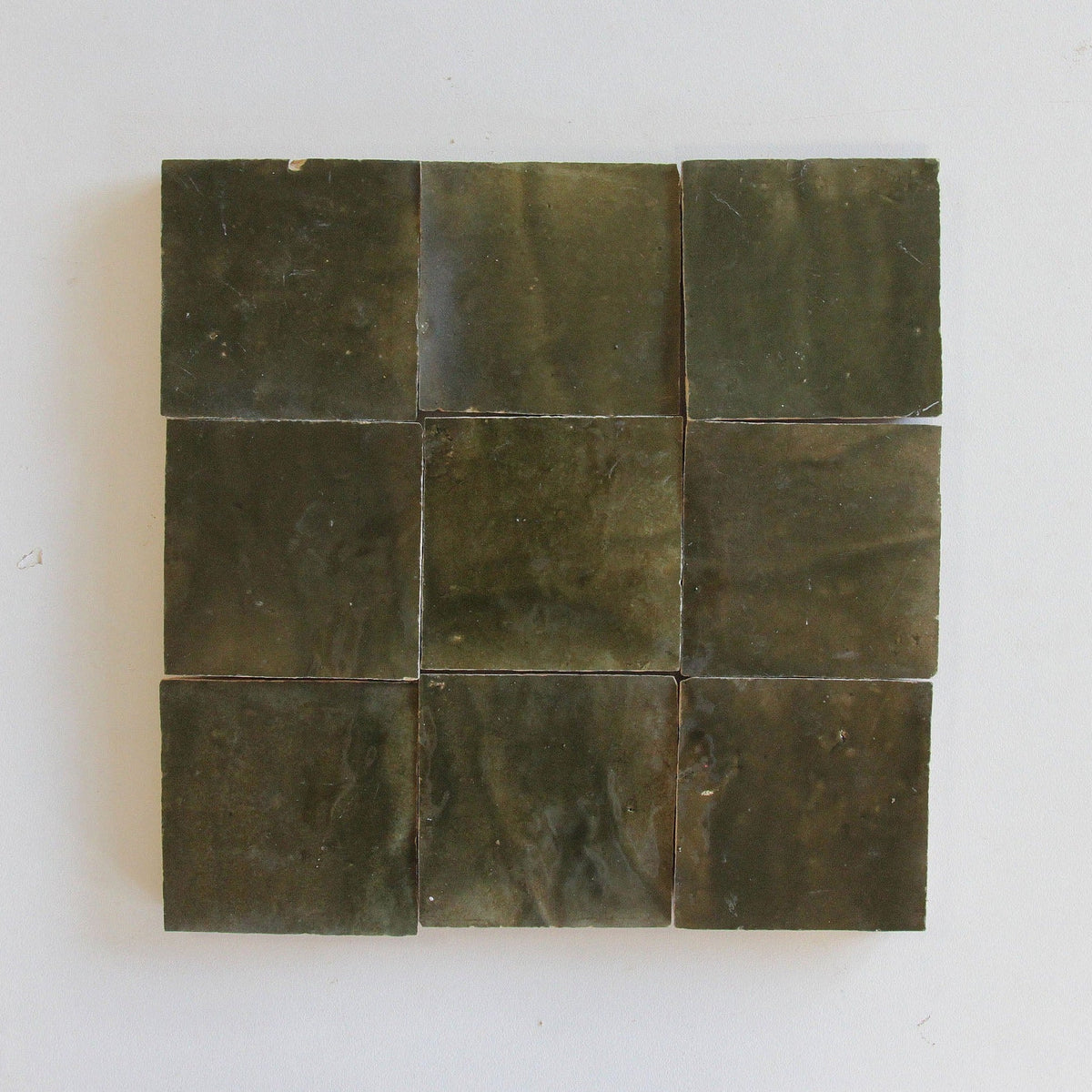 Moroccan Zellige Square Oliva by Tiles of Ezra