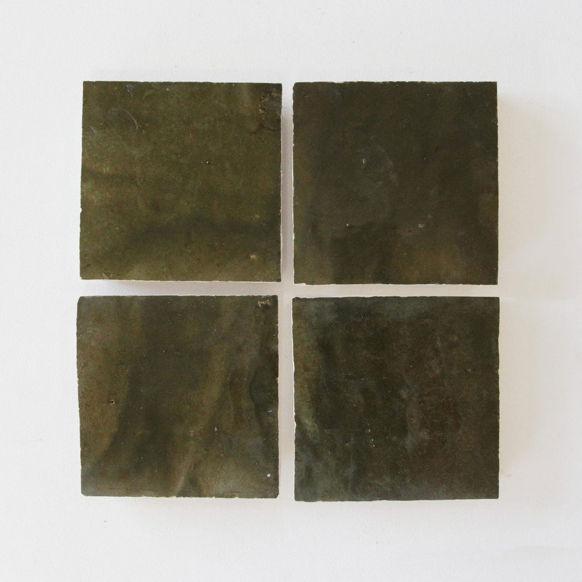 Moroccan Zellige Square Oliva by Tiles of Ezra