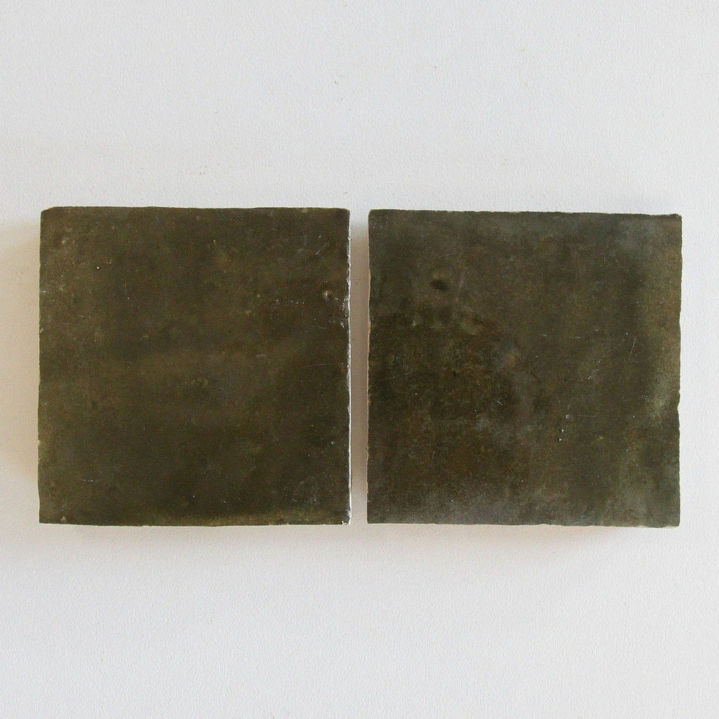 Moroccan Zellige Square Oliva by Tiles of Ezra