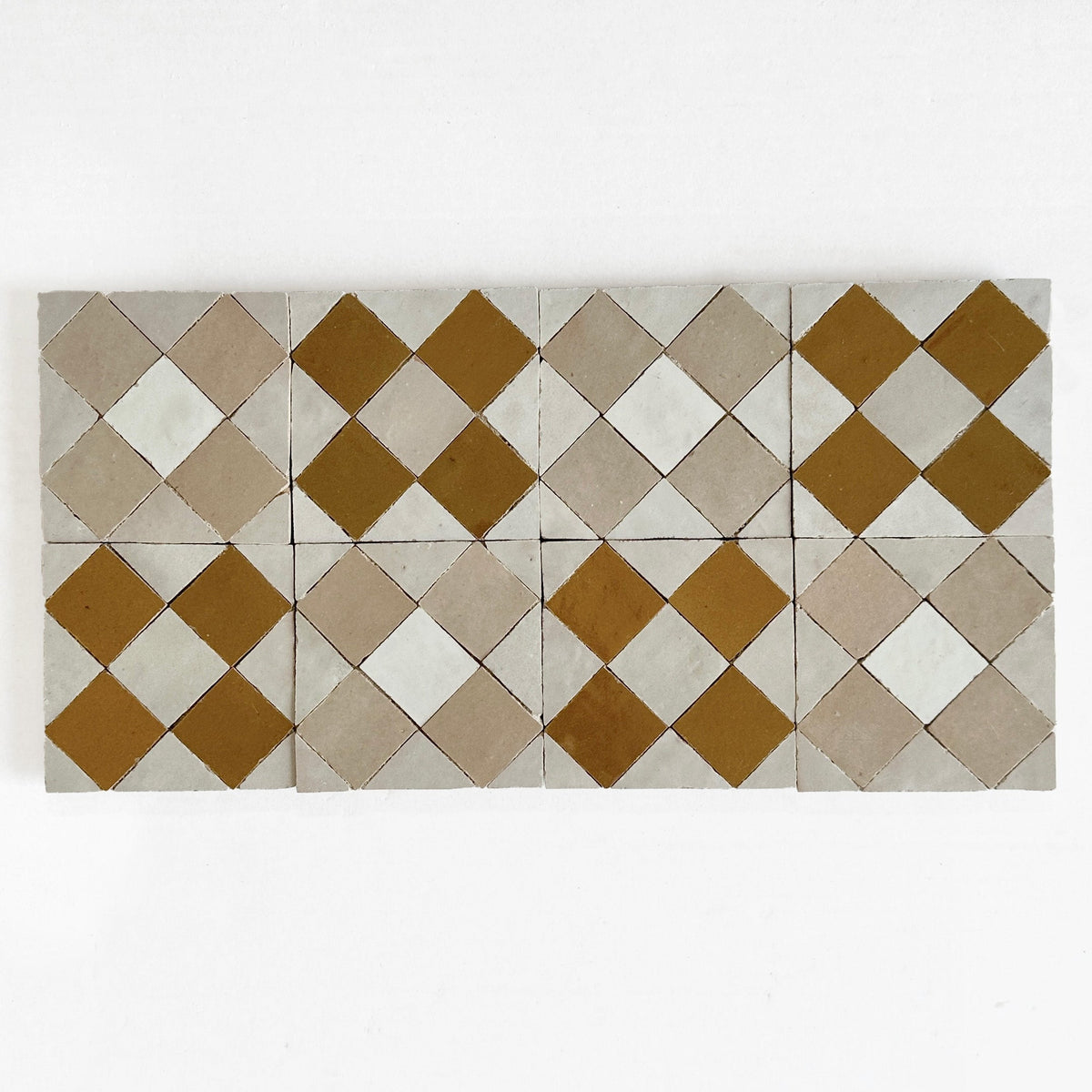 Moroccan Zellige Tavira Mosaic Manuka + Oat by Tiles of Ezra