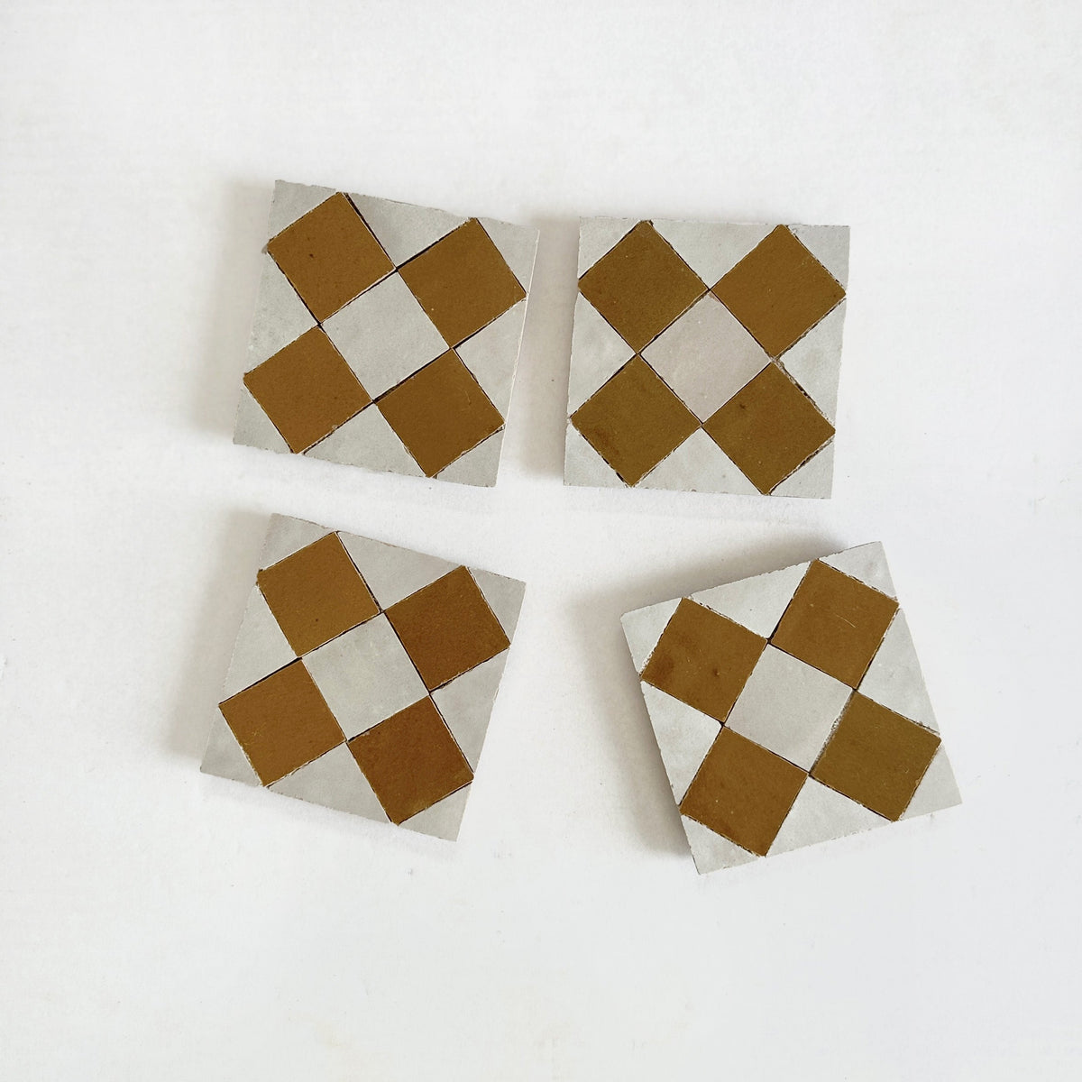 Moroccan Zellige Tavira Mosaic Manuka + Oat by Tiles of Ezra