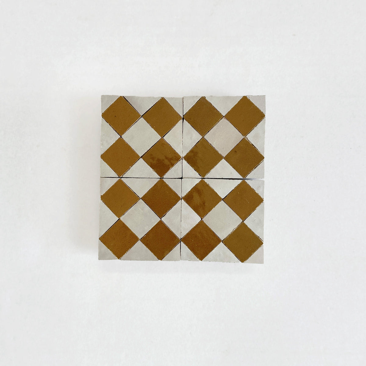 Moroccan Zellige Tavira Mosaic Manuka + Oat by Tiles of Ezra